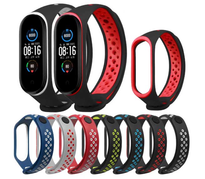 Bakeey-tofargede stropper for mi Band 5