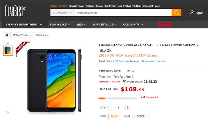 Xiaomi Redmi 5 Plus og Redmi 4A er i salg i en begrenset periode