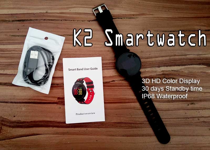 K2 Smartwatch - Sporty Trendy Rimelig Smartwatch