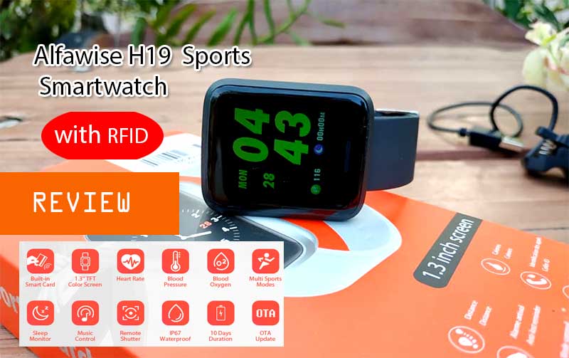 [Gjennomgang] Alfawise H19 RFID Sports Smartwatch