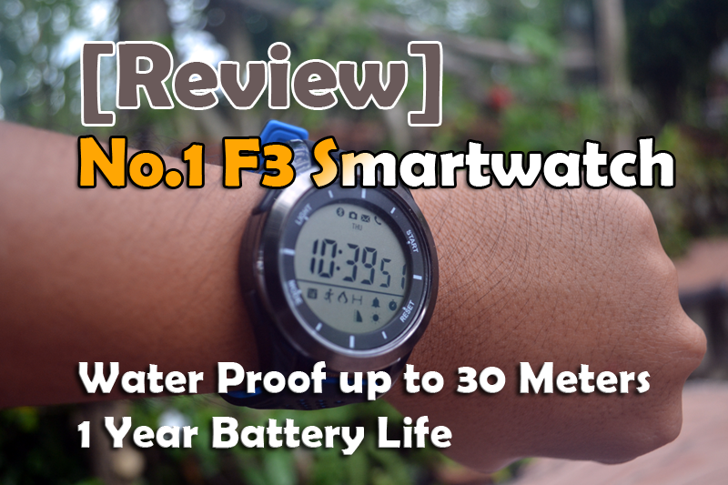 [Review] No.1 F3 Smartwatch - Fantastisk 1 års batterilevetid