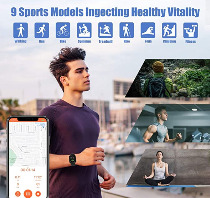 AIKELA Smart Watch - En fasjonabel Fitness Smartwatch