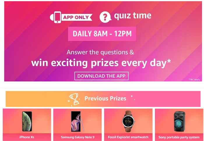Amazon-Quiz-konkurranse