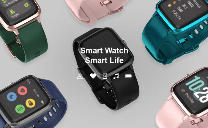 Anbes Smart Watch - Lett, Sporty Fitness Slitesterk