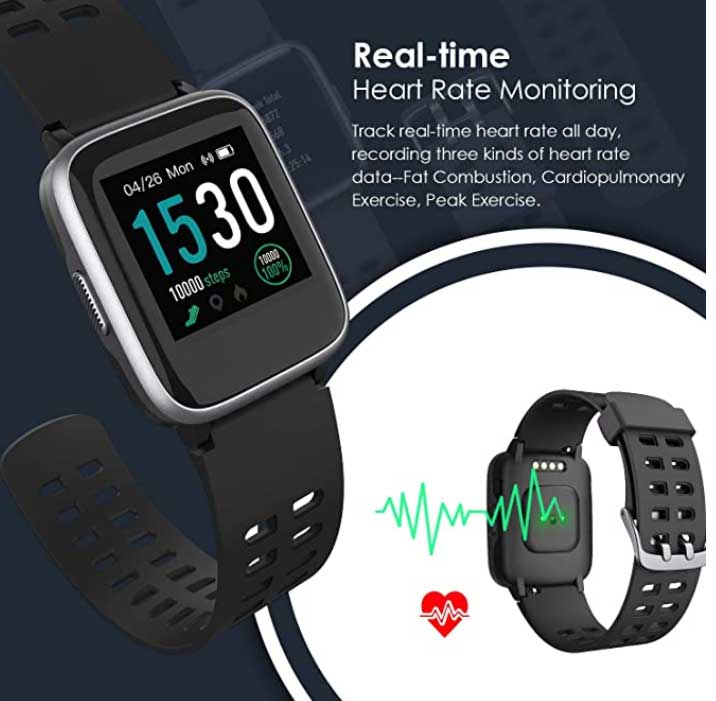 Arbily Smartwatch - Gjennomgang av funksjoner, sportslig lett enhet