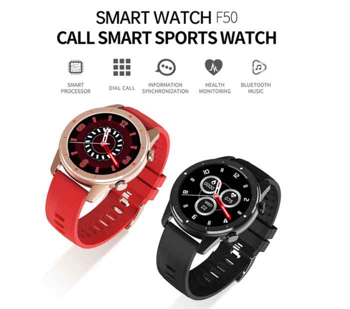 F50 Smartwatch - Stilig, sporty slitesterk, første gjennomgang av denne Smartwatchen