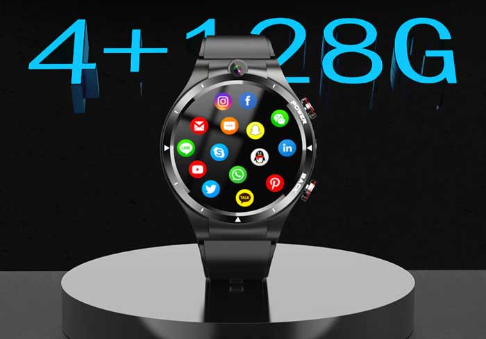 LEMFO LEM15 Smartwatch - Største lagringsplass for Smartwatch 128 GB
