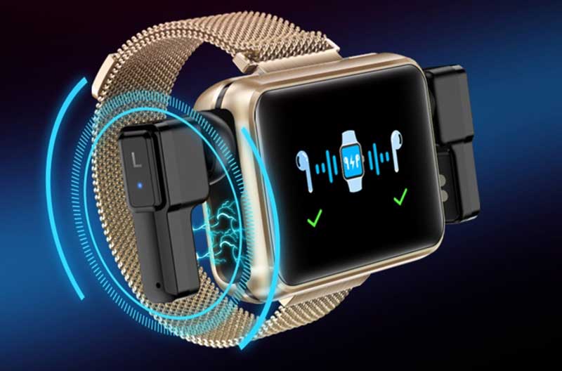 LEMFO T91 + TWS hodetelefoner - Smartwatch med en fantastisk innovasjon