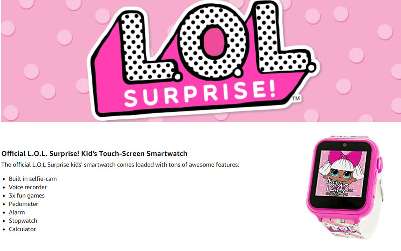 LOL Surprise Smartwatch - Gjennomgang av funksjoner