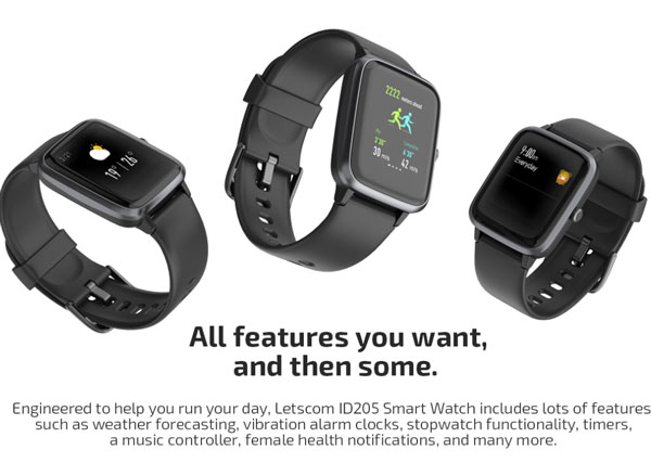 LetsCom Smartwatches - vårt valg fra listen over wearables