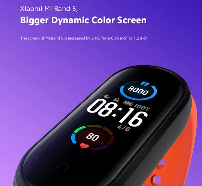Xiaomi Mi Band 5 spesifikasjoner