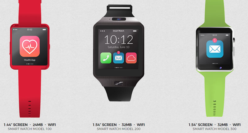 Slide Smartwatch -Enkel, sporty, lett bærbar