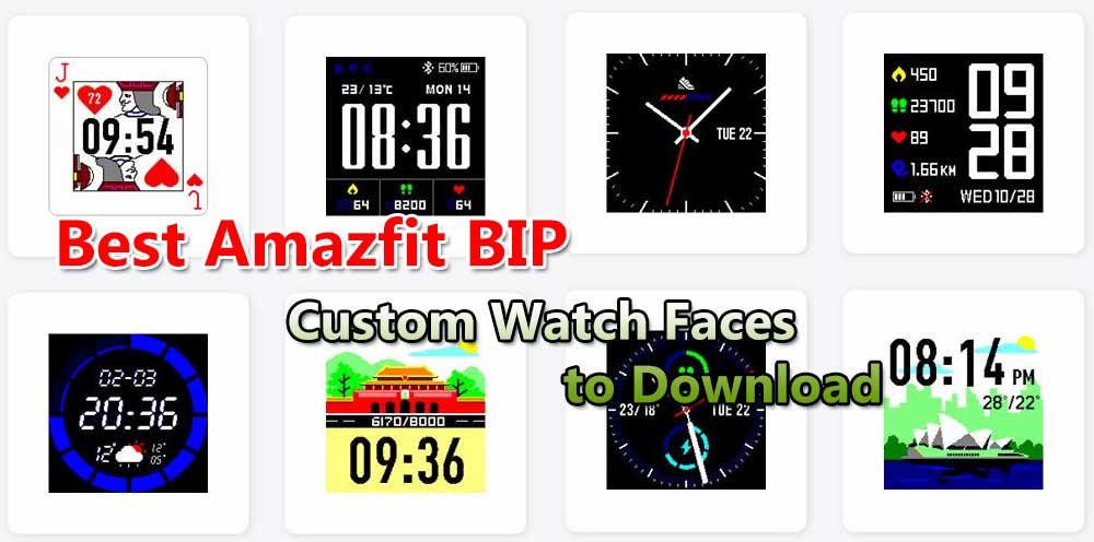 Beste Amazfit BIP Custom Watch Faces å laste ned