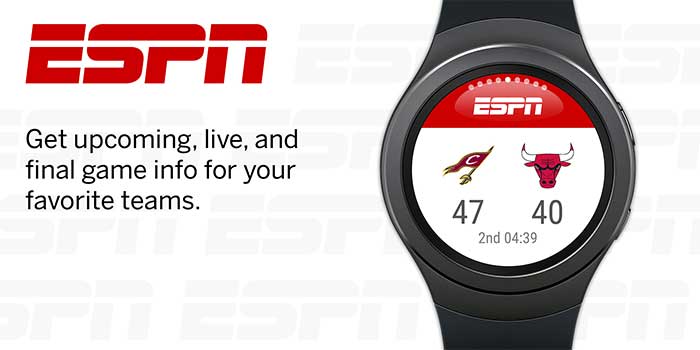 ESPN-app for Galaxy Watch Active 2