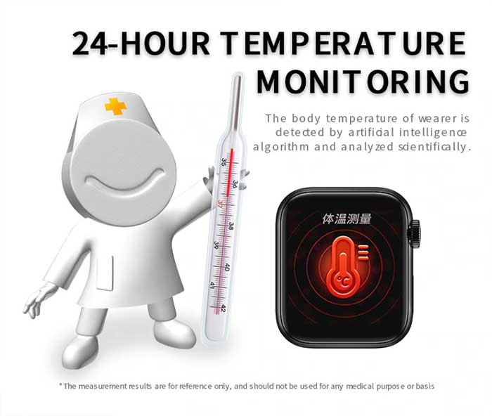Smartklokke med termometer