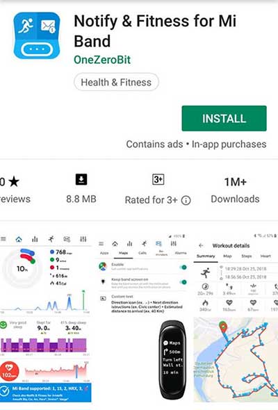 Last ned apper for Xiaomi Mi Band 4