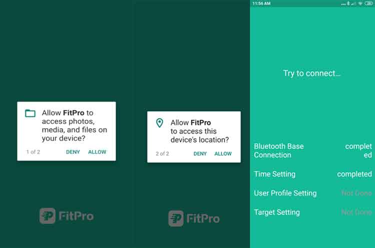 Tillatelser for Fitpro-app