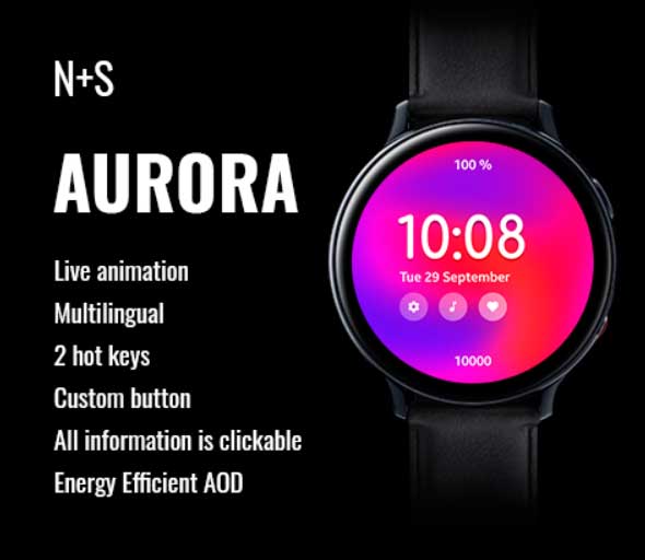 animert urskive for Galaxy Watch