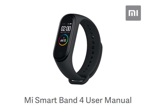 Xiaomi Mi Band 4 Brukerhåndbok