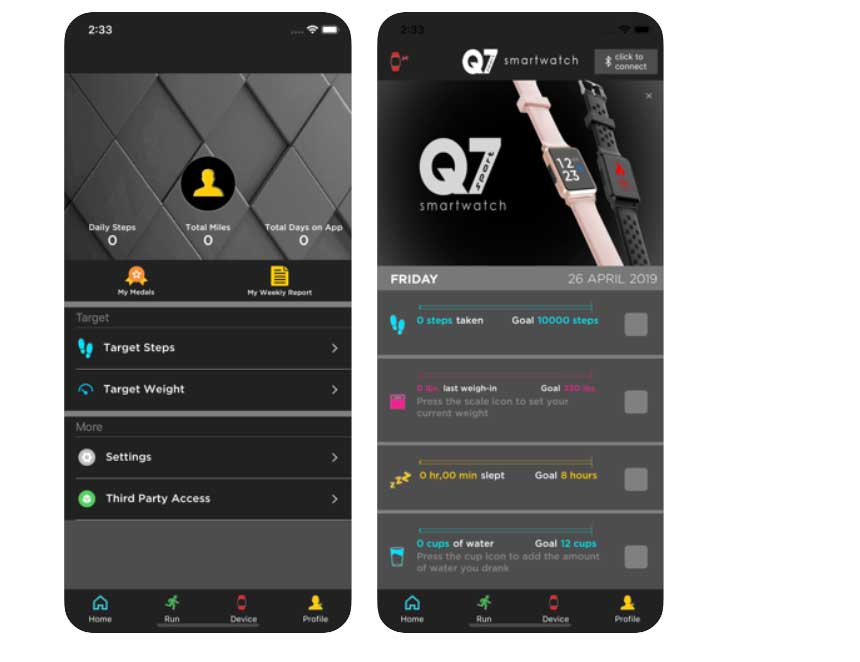 Q7 Sport Smartwatch - Oppsett, Support App, Last ned brukerveiledning