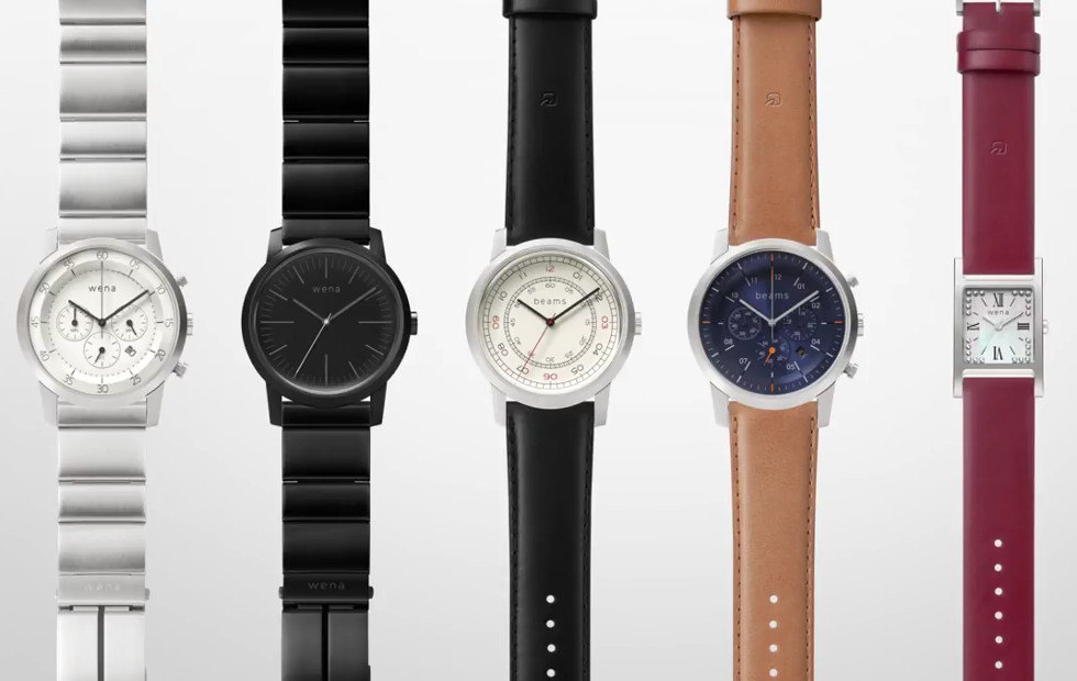 Sony Wena Watch - Three Hands Square er lastet med NFC