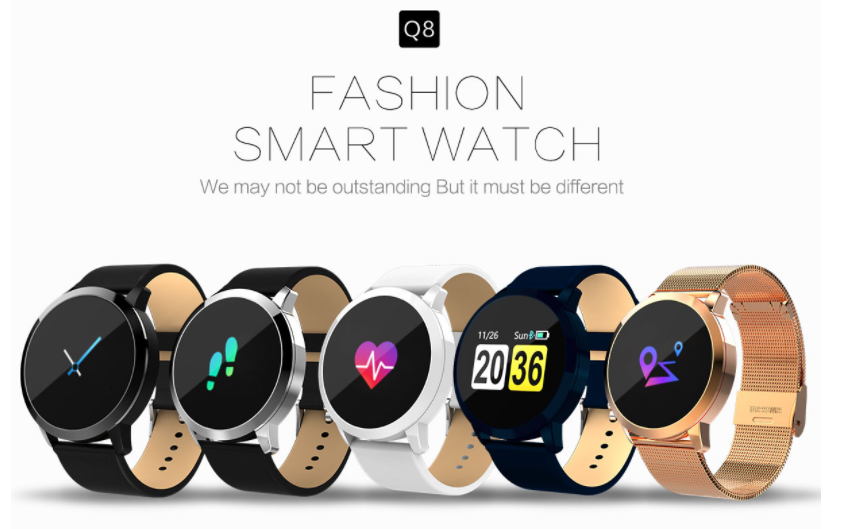 Newwear Q8 Smartwatch - 150 dager standbytid
