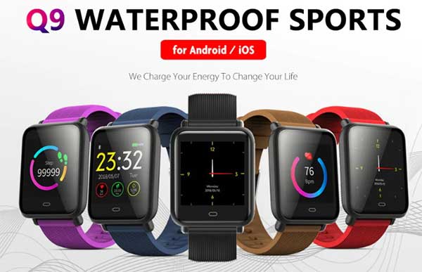 Q9 Vanntett Sports Smartwatch - Kupongkode
